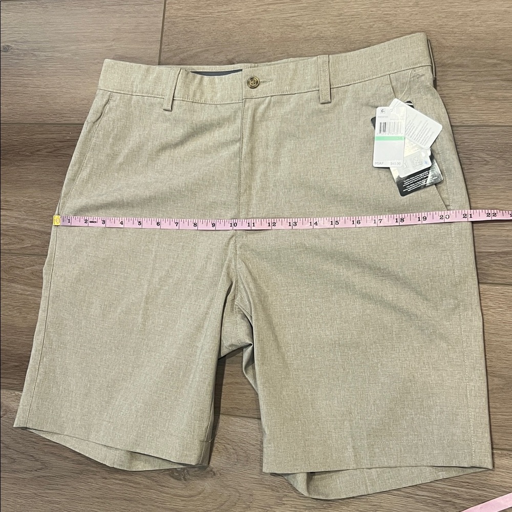 NWT PGA Tour Men’s Khaki Shorts Waist Size 34 Golf Athletic Lightweight - Picture 6 of 12